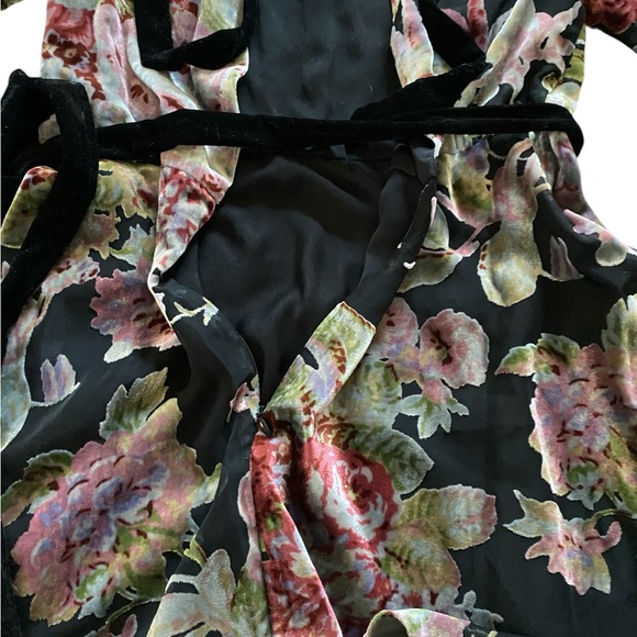 Zara Black Dress with Floral Accents - Picture 8 of 12